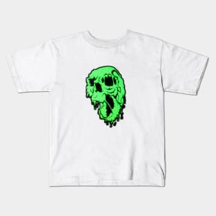 Green Melting Monster Kids T-Shirt